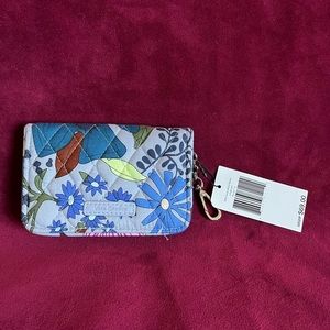Vera Bradley bifold small wallet with lobster claw-bengal lily-NWT